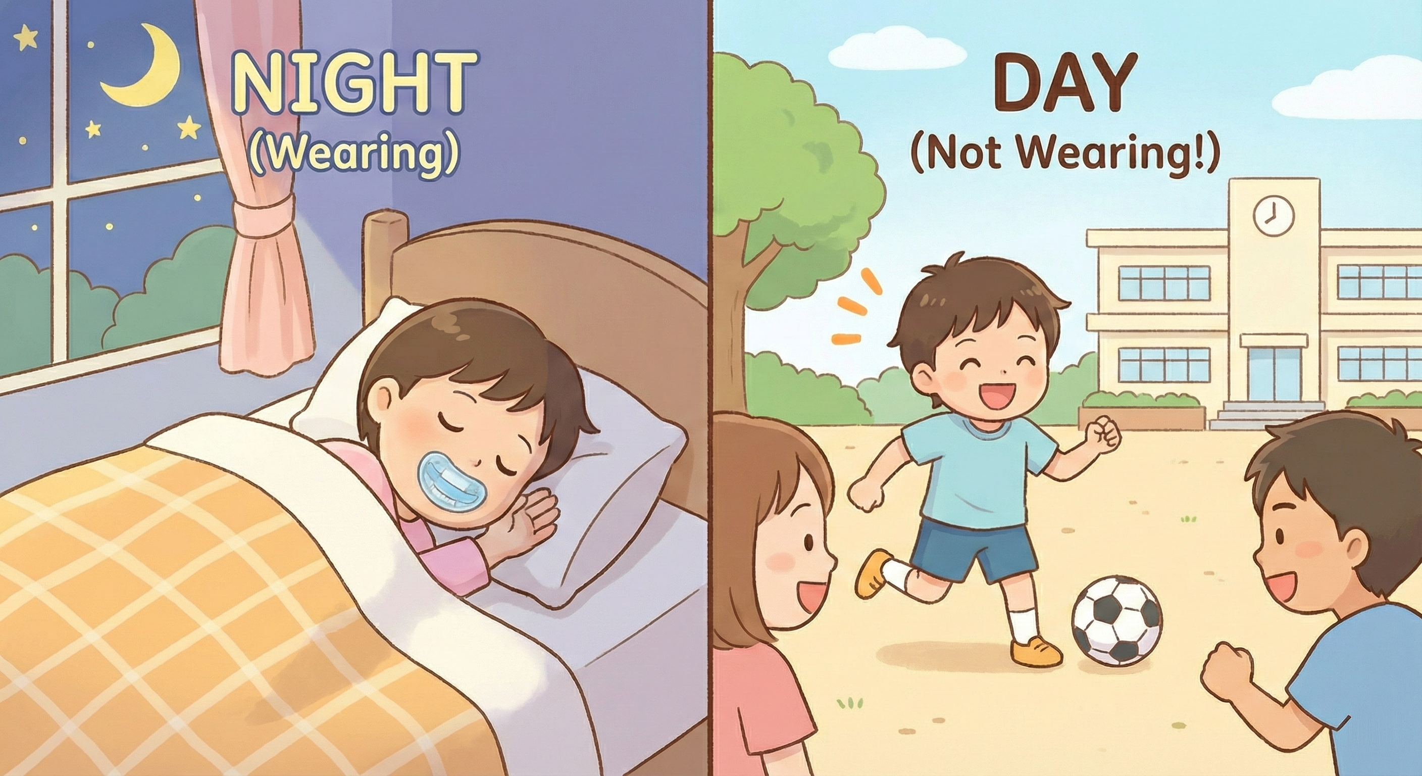 装着時間の説明イラスト